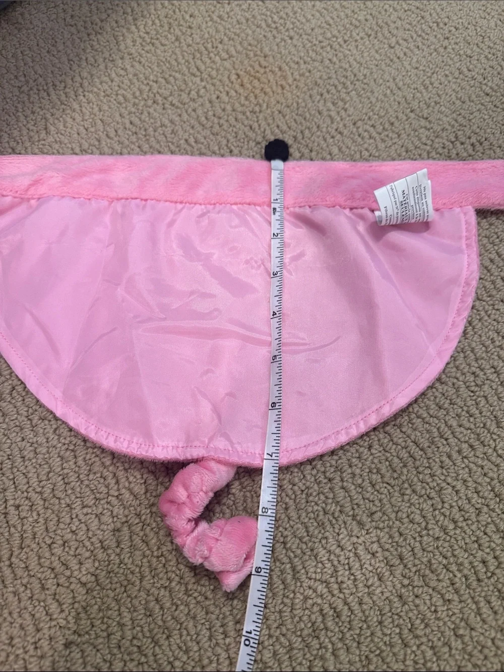 Plush Pink Pig Costume Cape and Hat for Dogs - Cute Pet Dress-Up - M/L
